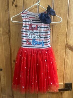 Nickelodeon Girls JoJo Siwa Independence Day Striped Dress